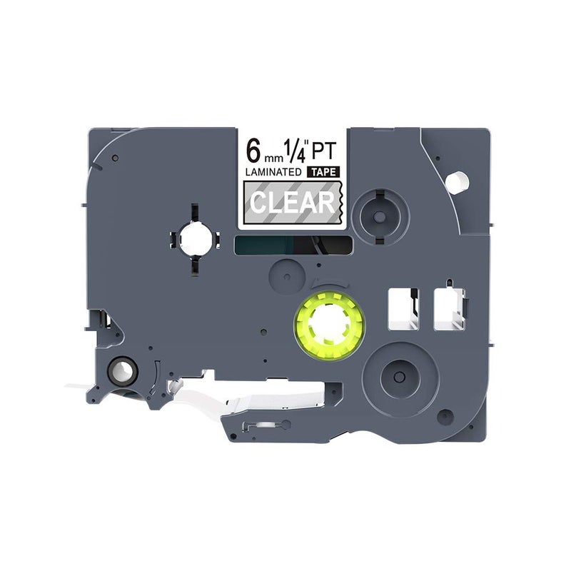 IDIK 1PK White on Clear Standard Laminated Label Tape Compatible for Brother P-Touch TZe-115 TZ115 TZe115(6mm x 8m) - Image 1